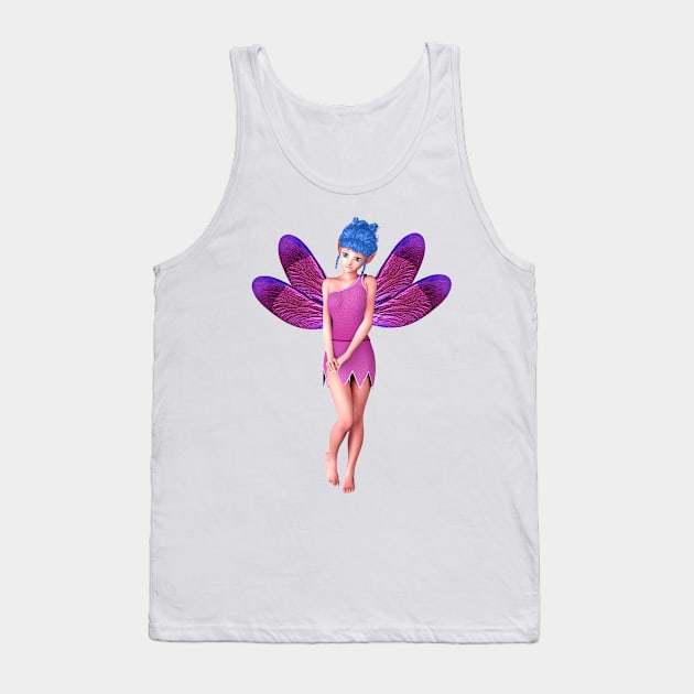 I need a hug elf fairy faerie pink dragonfly wings Tank Top by Fantasyart123